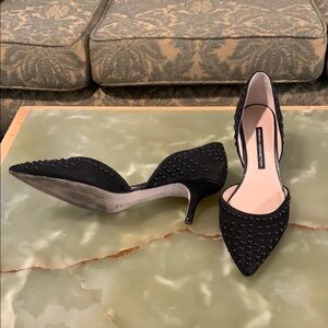 French Connection Black Studded Heels